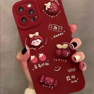 iPhone 7/8/SE2 strawberry decor phone case